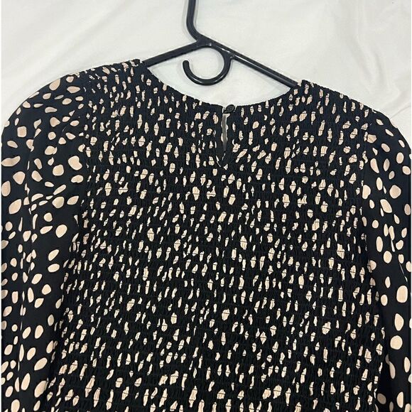 Francesca’s Mi ami smocked brown long sleeve as strict polka dots dress … - Picture 10 of 10